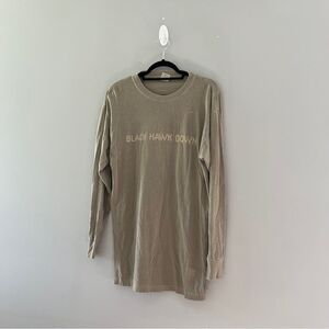 Vintage 00s y2k 2001 Black Hawk Down movie promo shirt long sleeve men’s medium
